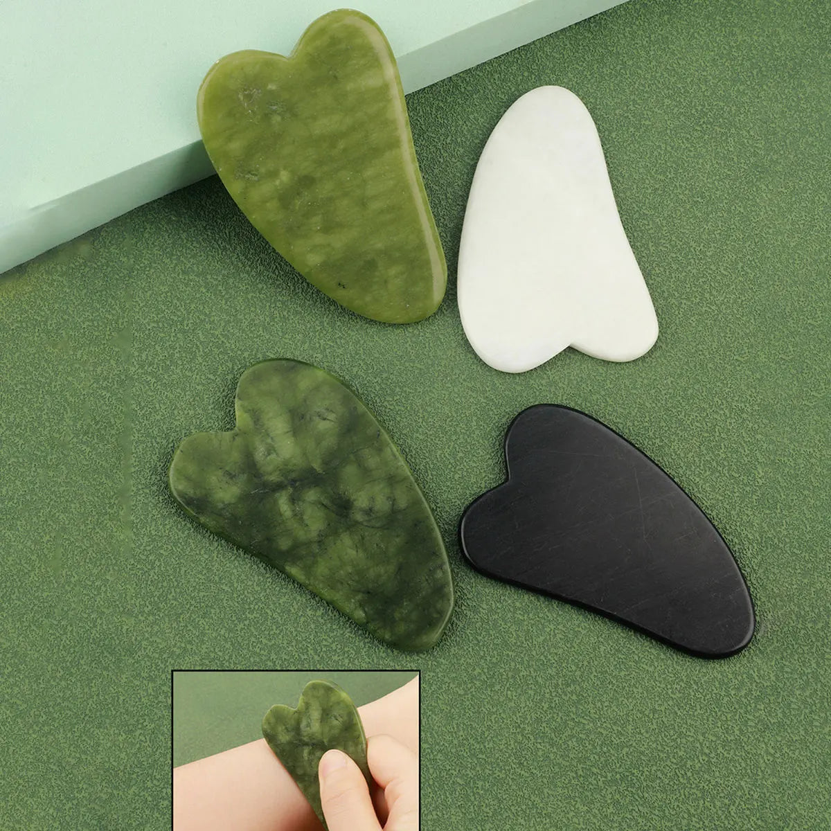 Lumièra 3-in-1 Jade Gua Sha & Facial Roller Set