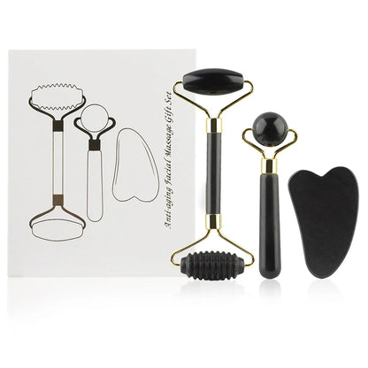 Lumièra 3-in-1 Jade Gua Sha & Facial Roller Set