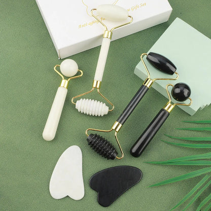 Lumièra 3-in-1 Jade Gua Sha & Facial Roller Set